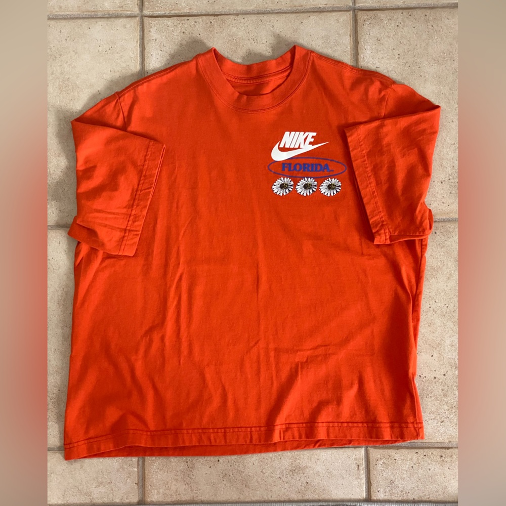 Nike Orange Florida Short Sleeve Tee Vibrant Athletic Wear